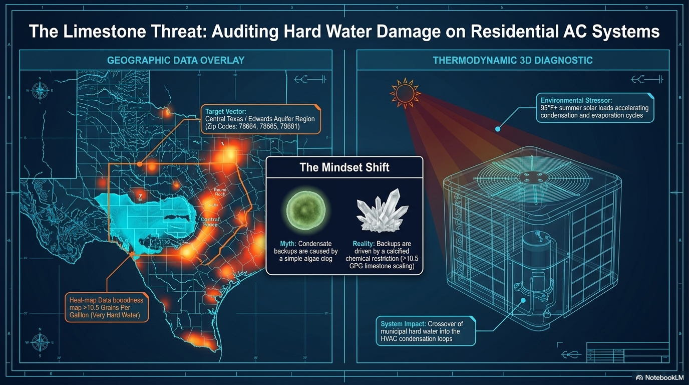 Hard Water AC Drain Lines Presentation Panel 1